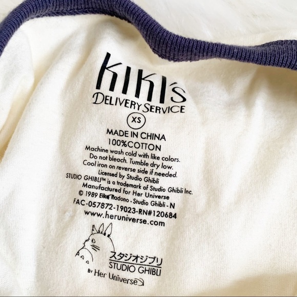 46. Kiki’s  Delivery Service Open Back Top Size XS - Picture 9 of 10